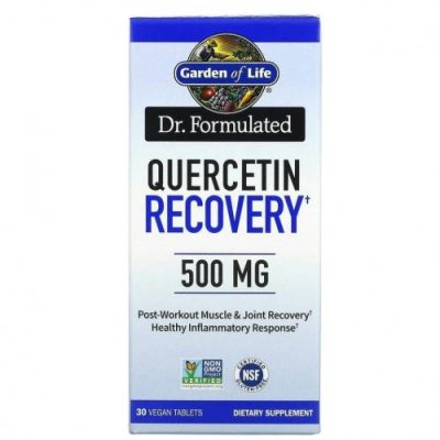 Garden of Life, Доктор Formulated, Quercetin Recovery, 500 мг, 30 веганских таблеток / Кверцетин | Аптека | V4.Ru: Маркетплейс