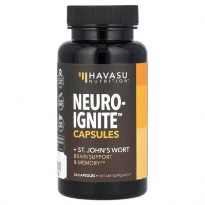 Havasu Nutrition, NeuroIGNITE, 30 капсул / Препараты для памяти и когнитивных функций | Аптека | V4.Ru: Маркетплейс