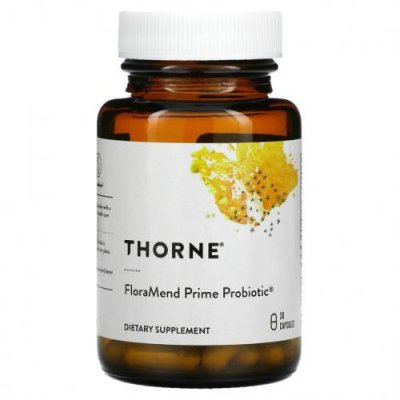 Thorne Research, FloraMend Prime Probiotic, 30 капсул / Пробиотики | Аптека | V4.Ru: Маркетплейс