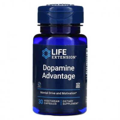 Life Extension, Dopamine Advantage, 30 вегетарианских капсул / B12 | Аптека | V4.Ru: Маркетплейс