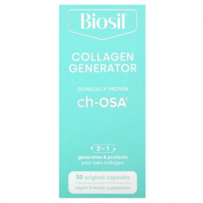 BioSil by Natural Factors, ch-OSA, улучшенный источник коллагена, 30 вегетарианских капсул / Диоксид кремния и ортокремниевая кислота | Аптека | V4.Ru: Маркетплейс