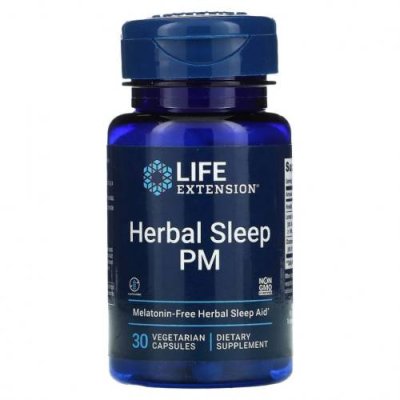 Life Extension, Herbal Sleep PM, 30 вегетарианских капсул / Снотворные | Аптека | V4.Ru: Маркетплейс