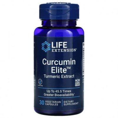 Life Extension, Curcumin Elite, экстракт куркумы, 30 вегетарианских капсул / Куркума и куркумин | Аптека | V4.Ru: Маркетплейс