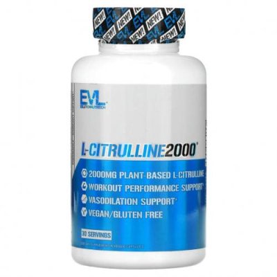 EVLution Nutrition, L-Citrulline2000, 667 мг, 90 растительных капсул / L-цитруллин | Аптека | V4.Ru: Маркетплейс