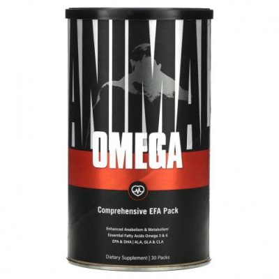 Universal Nutrition, Animal Omega, комплекс незаменимых жирных кислот, 30 саше / Рыбий жир омега-3 | Аптека | V4.Ru: Маркетплейс