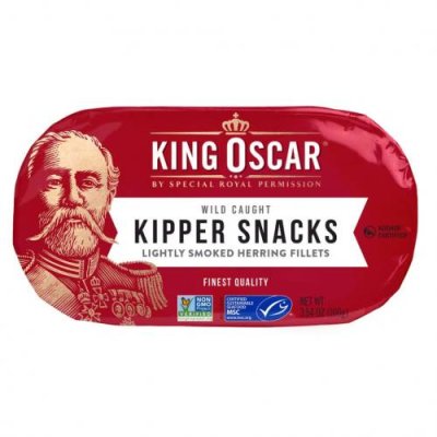 King Oscar, Kipper Snacks, подкопченное филе сельди, 100 г (3,54 унции) / Морепродукты | Аптека | V4.Ru: Маркетплейс