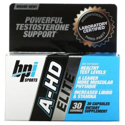 BPI Sports, A-HD Elite, 30 Capsules / Тестостерон | Аптека | V4.Ru: Маркетплейс