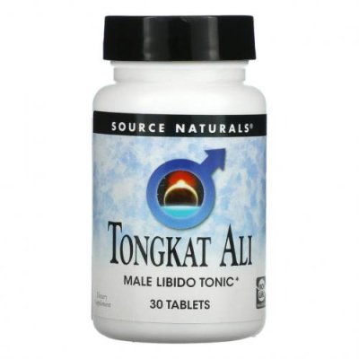 Source Naturals, Tongkat Ali, Тоник для мужского либидо, 30 таблеток / Здоровье мужчины | Аптека | V4.Ru: Маркетплейс