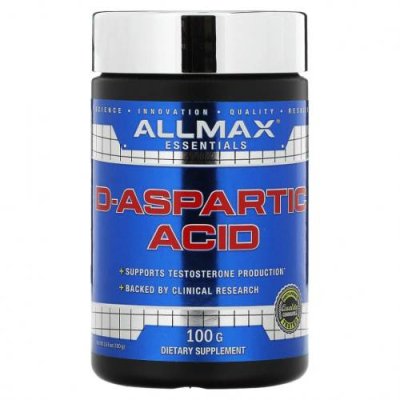 ALLMAX Nutrition, D-аспарагиновая кислота, 100г / Аминокислоты | Аптека | V4.Ru: Маркетплейс