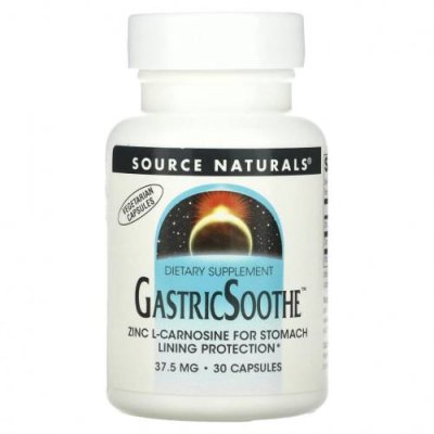 Source Naturals, GastricSoothe, 37,5 мг, 30 капсул / Цинк | Аптека | V4.Ru: Маркетплейс