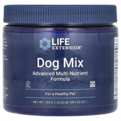 Life Extension, Собачья смесь Dog Mix, 3,52 унции (100 г) / Витамины и минералы для питомцев | Аптека | V4.Ru: Маркетплейс