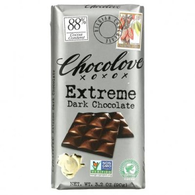 Chocolove, горький шоколад, 88% какао, 90 г (3,2 унции) / Шоколад | Аптека | V4.Ru: Маркетплейс