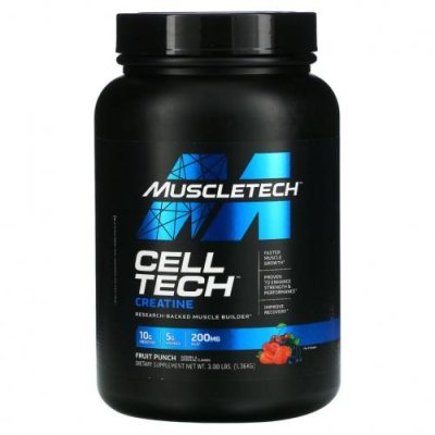 Muscletech, Performance Series, CELL-TECH Creatine, фруктовый пунш, 1,36 кг (3 фунта) / Смеси с креатином | Аптека | V4.Ru: Маркетплейс