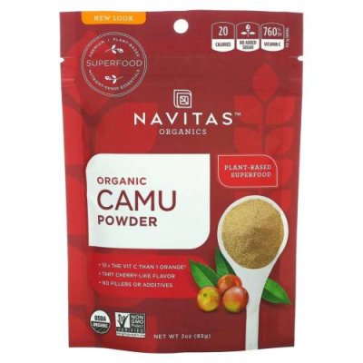 Navitas Organics, Organic Camu Powder, 85 г (3 унции) / Каму-каму | Аптека | V4.Ru: Маркетплейс