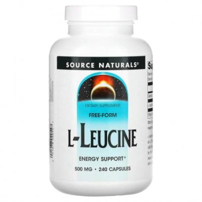 Source Naturals, L-лейцин, 500 мг, 240 капсул / L-лейцин | Аптека | V4.Ru: Маркетплейс