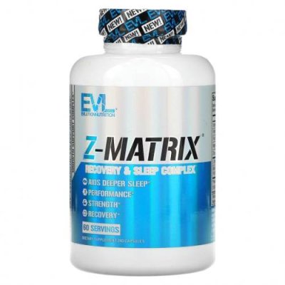 EVLution Nutrition, Z-Matrix, комплекс для восстановления и сна, 240 капсул / ZMA | Аптека | V4.Ru: Маркетплейс