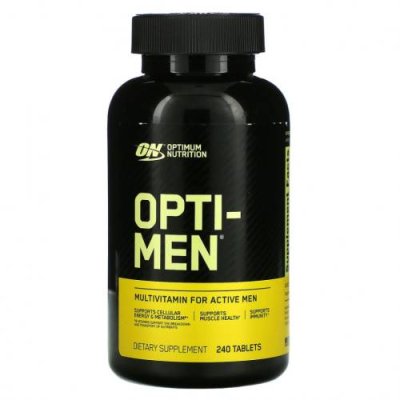 Optimum Nutrition, Opti-Men, 240 таблеток / Мужские мультивитамины | Аптека | V4.Ru: Маркетплейс