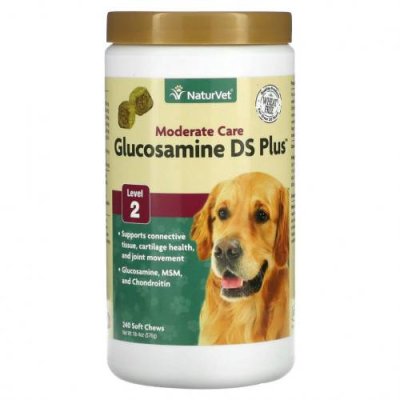 NaturVet, Glucosamine DS Plus, умеренный уход, уровень 2, 240 жевательных таблеток, 576 г (1 фунт 4 унции) / Витамины и минералы для питомцев | Аптека | V4.Ru: Маркетплейс