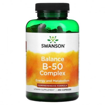 Swanson, Balance B-50 Complex, 250 капсул / Комплекс витаминов группы B | Аптека | V4.Ru: Маркетплейс