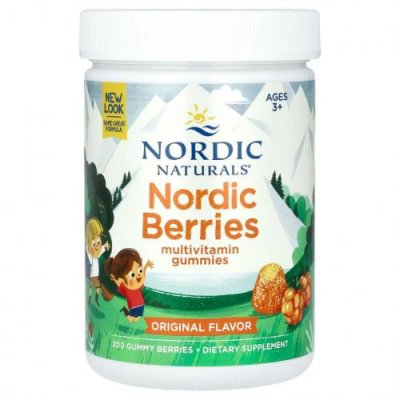 Nordic Naturals, Nordic Berries, мультивитаминные жевательные конфеты, оригинальный вкус, 200 жевательных ягодных конфет / Мультивитамины | Аптека | V4.Ru: Маркетплейс