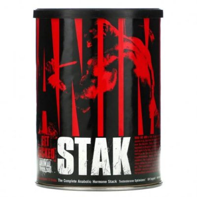 Universal Nutrition, Animal Stak, полный набор ускоряющих обменные процессы гормонов, 21 пакетик / Тестостерон | Аптека | V4.Ru: Маркетплейс