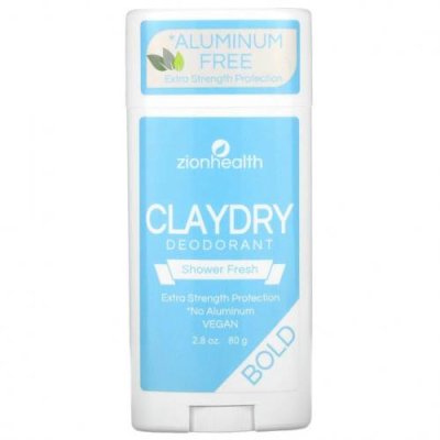 Zion Health, Bold, ClayDry Deodorant, Shower Fresh, 2,8 унции (80 г) / Дезодоранты | Аптека | V4.Ru: Маркетплейс