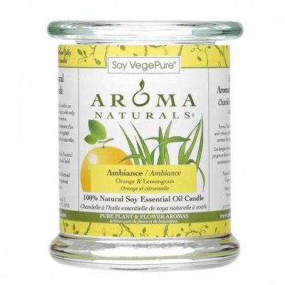 Aroma Naturals, Soy VegePure, 100% Натуральная Свеча Эфирного Масла Сои, Атмосфера, Апельсин и Лимонник 8.8 унции (260 г) / Свечи | Аптека | V4.Ru: Маркетплейс