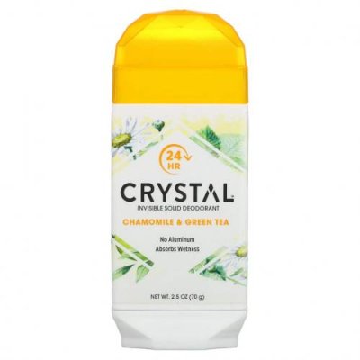 Crystal Body Deodorant, Невидимый твердый дезодорант, ромашка и зеленый чай, 70 г / Дезодоранты | Аптека | V4.Ru: Маркетплейс