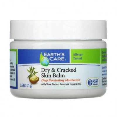 Earth's Care, Dry & Cracked Skin Balm, with Shea Butter, Arnica & Cajeput Oil, 2.5 oz (71 g) / Сухая, раздраженная кожа | Аптека | V4.Ru: Маркетплейс