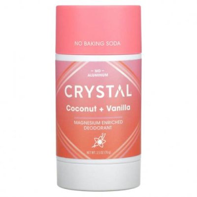 Crystal Body Deodorant, Обогащенный магнием дезодорант, кокос и ваниль, 70 г (2,5 унции) / Дезодоранты | Аптека | V4.Ru: Маркетплейс