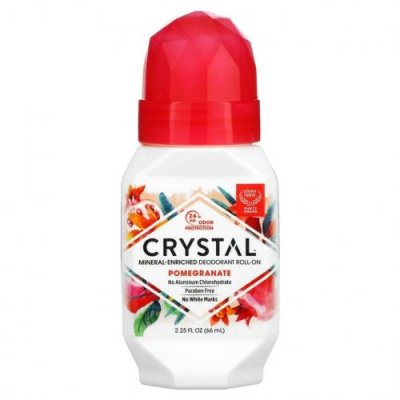 Crystal Body Deodorant, Натуральный шариковый дезодорант с гранатом, 2,25 жидкой унции (66 мл) / Дезодоранты | Аптека | V4.Ru: Маркетплейс