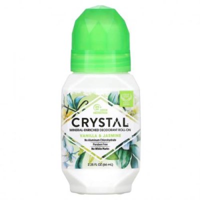 Crystal Body Deodorant, Натуральный шариковый дезодорант, Ваниль и жасмин, 2,25 ж. унц.(66 мл) / Дезодоранты | Аптека | V4.Ru: Маркетплейс