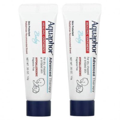 Aquaphor, Детская лечебная мазь, 2 тюбика, 10 г (0,35 унции) / Средства против опрелостей | Аптека | V4.Ru: Маркетплейс