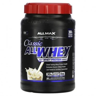 ALLMAX Nutrition, AllWhey Classic, 100% сывороточный протеин, французская ваниль, 2 фунта (907 г) / Сывороточные белковые смеси | Аптека | V4.Ru: Маркетплейс