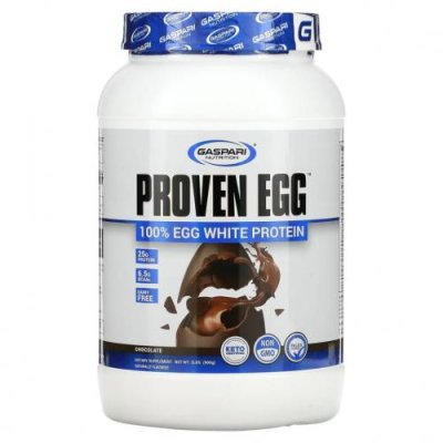 Gaspari Nutrition, Proven Egg, 100%-ный протеин из яичного белка, шоколадный вкус, 900 г (2 фунта) / Яичный белок | Аптека | V4.Ru: Маркетплейс