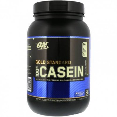 Optimum Nutrition, Gold Standard 100% Casein, казеин со вкусом превосходного шоколада, 909 г (2 фунта) / Мицеллярный казеиновый протеин | Аптека | V4.Ru: Маркетплейс