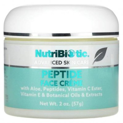 NutriBiotic, Ультраувлажняющий крем для лица с пептидами, 2 унции (57 г) / Увлажняющие средства для лица | Аптека | V4.Ru: Маркетплейс