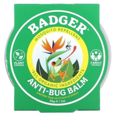 Badger Company, Бальзам с защитой от насекомых с цитронеллой и розмарином, 56 г (2 унции) / Репелленты от насекомых | Аптека | V4.Ru: Маркетплейс