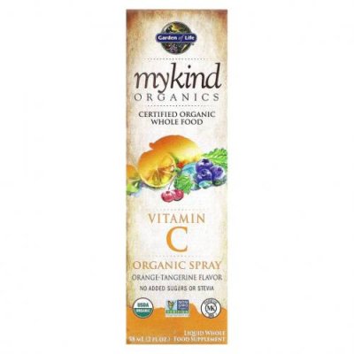 Garden of Life, MyKind Organics, спрей с органическим витамином C, вкус апельсина и мандарина, 58 мл (2 жидкие унции) / Витамин С | Аптека | V4.Ru: Маркетплейс