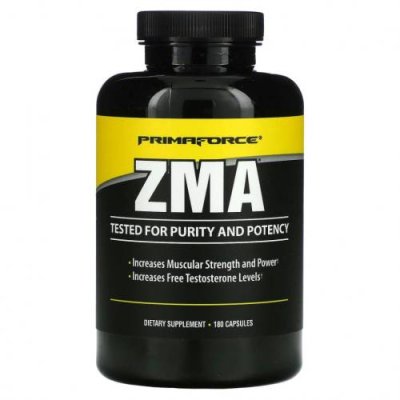 Primaforce, ZMA, 180 растительных капсул / ZMA | Аптека | V4.Ru: Маркетплейс