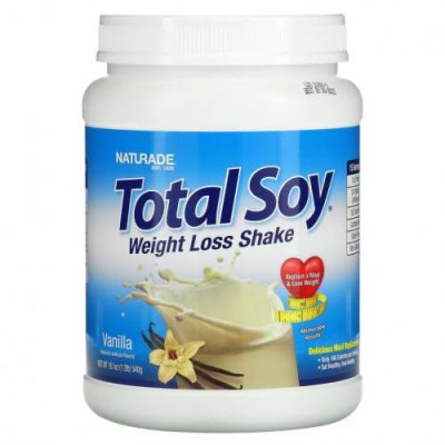 Naturade, Total Soy, коктейль для похудения, ваниль, 540 г (1,2 фунта) / Заменители пищи | Аптека | V4.Ru: Маркетплейс