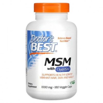 Doctor's Best, МСМ с OptiMSM, 1000 мг, 180 растительных капсул / MSM | Аптека | V4.Ru: Маркетплейс