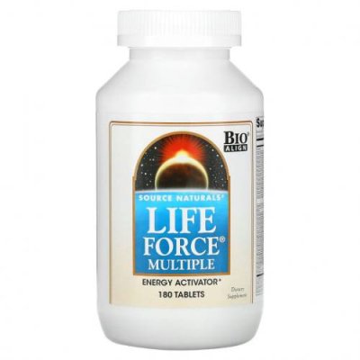 Source Naturals, Life Force Multiple, мультивитамины, 180 капсул / Мультивитамины | Аптека | V4.Ru: Маркетплейс