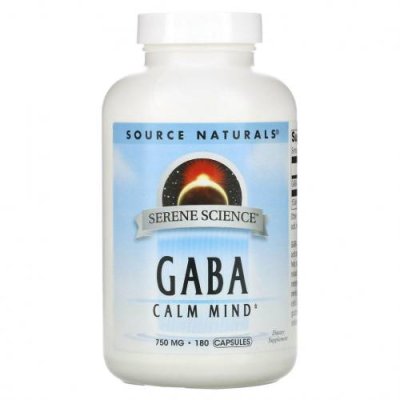 Source Naturals, ГАМК, успокаивающее средство, 750 мг, 180 капсул / ГАМК (гамма-аминомасляная кислота) | Аптека | V4.Ru: Маркетплейс