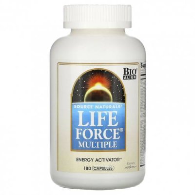 Source Naturals, Life Force Multiple, 180 капсул / Мультивитамины | Аптека | V4.Ru: Маркетплейс