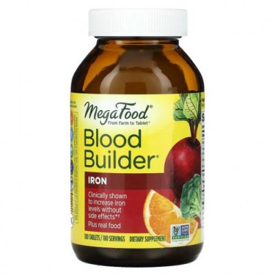 MegaFood, Blood Builder, 180 таблеток / Витамин B | Аптека | V4.Ru: Маркетплейс