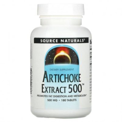 Source Naturals, Экстракт артишока 500, 180 таблеток / Артишок | Аптека | V4.Ru: Маркетплейс