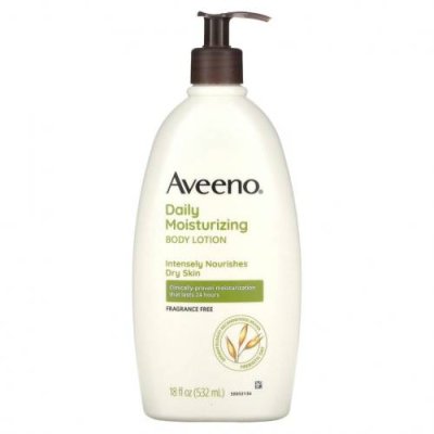 Aveeno, увлажняющий лосьон для ежедневного применения, без отдушки, 532 мл (18 жидк. унций) / Лосьон | Аптека | V4.Ru: Маркетплейс