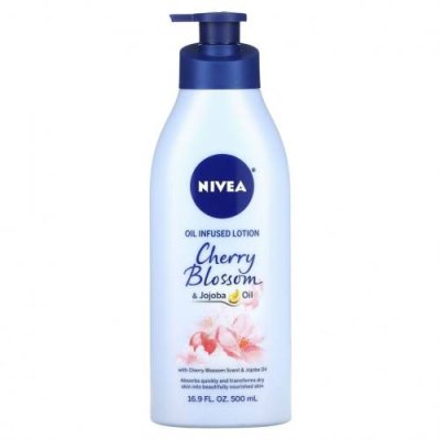 Nivea, Oil Infused Lotion, масло цветков вишни и жожоба, 500 мл (16,9 жидк. Унции) / Лосьон | Аптека | V4.Ru: Маркетплейс