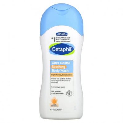 Cetaphil, Ultra Gentle, успокаивающий гель для душа, 500 мл / Гель для тела и гель для душа | Аптека | V4.Ru: Маркетплейс